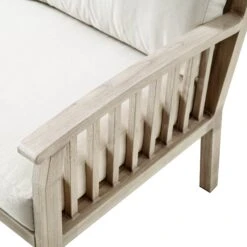 Earlswood Aluminium Washed Wood Effect Corner Sofa Set With Coffee Table -Daals Shop OD SF 1066 NAT detail4