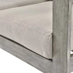 Montrose Aluminium Outdoor Sofa Set With Chaise, Brushed Silver Oak -Daals Shop OD SF 2016 WGREY SET detail3