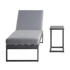Albany Aluminium Sun Lounger, Grey -Daals Shop OD SLG 155 GREY WB4
