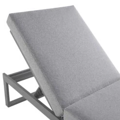 Albany Aluminium Sun Lounger, Grey -Daals Shop OD SLG 155 GREY detail1