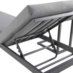 Albany Aluminium Sun Lounger, Grey -Daals Shop OD SLG 155 GREY detail2