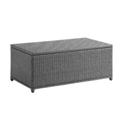 Granchester 120cm Rattan Storage Box, Grey -Daals Shop OD TRUNK 8047 DARKGREY WB2