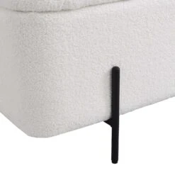 Jed Ecru Boucle 120cm Large Storage Ottoman Bench -Daals Shop OTTO 2245 ECRUBOUCLE detail3