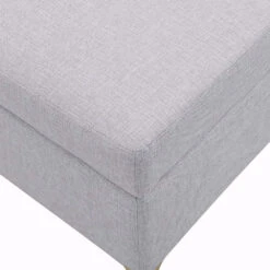 Haven Grey Fabric 120cm Large Storage Ottoman Bench -Daals Shop OTTO 2510 GREYFAB detail1