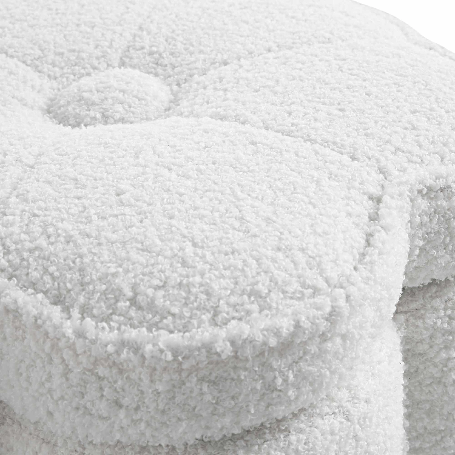 Pollie White Teddy Boucle Storage Stool 11 Pollie White Teddy Boucle Storage Stool - Image 9