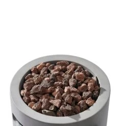 Real Concrete Cylinder 25" (63.5cm) Tall Patio Heater 11 Real Concrete Cylinder 25" (63.5cm) Tall Patio Heater -Daals Shop PTHR HL 02 detail1