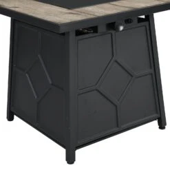 Square Outdoor 30" X 30"40,000BTUs Real Concrete Fire Pit Table 14 Square Outdoor 30" X 30"40,000BTUs Real Concrete Fire Pit Table -Daals Shop PTHR HL 06 GREYBLACK detail1