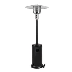 Freestanding Patio Heater Black Powder Coated Finish 44,000 BTU 13KW -Daals Shop PTHR HSS A BLACK 2