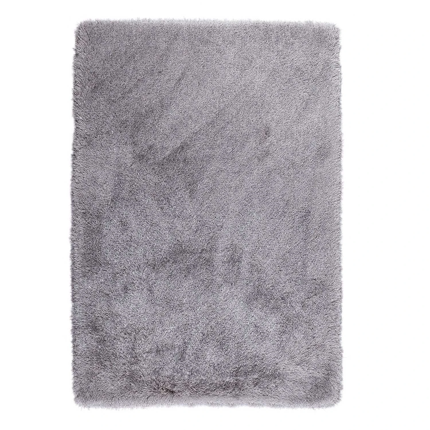 Silver Tufted Shaggy Rug 120 X 170 Cm 4 Silver Tufted Shaggy Rug 120 X 170 Cm - Image 2