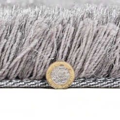 Silver Tufted Shaggy Rug 120 X 170 Cm 13 Silver Tufted Shaggy Rug 120 X 170 Cm -Daals Shop RG Y02 SILVER detail3
