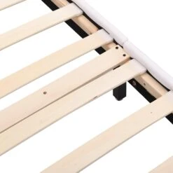 URSA White PU Leather Bed Frame With LED On Footend -Daals Shop SF804WHITE detail2