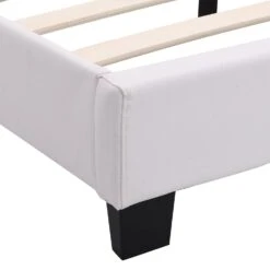 URSA White PU Leather Bed Frame With LED On Footend -Daals Shop SF804WHITE detail3