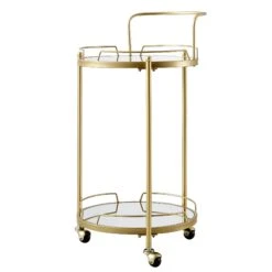 Berkeley Gold Effect Drink Trolley -Daals Shop TRLY 357 GOLD WB1