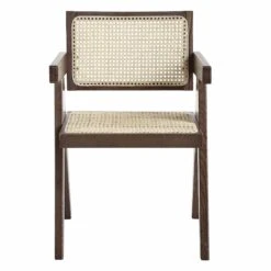 Jeanne Dark Walnut Cane Rattan Solid Beech Wood Dining Chair 17 Jeanne Dark Walnut Cane Rattan Solid Beech Wood Dining Chair -Daals Shop XN 1933C DARKWALNUT WB2