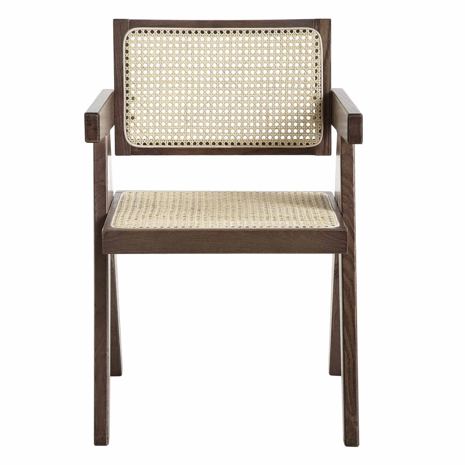 Jeanne Dark Walnut Cane Rattan Solid Beech Wood Dining Chair 6 Jeanne Dark Walnut Cane Rattan Solid Beech Wood Dining Chair - Image 4