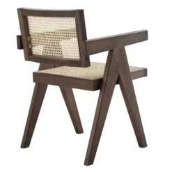 Jeanne Dark Walnut Cane Rattan Solid Beech Wood Dining Chair 20 Jeanne Dark Walnut Cane Rattan Solid Beech Wood Dining Chair -Daals Shop XN 1933C DARKWALNUT WB4