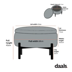 Amboise Round Storage Pouffe, Brick Boucle 15 Amboise Round Storage Pouffe, Brick Boucle -Daals Shop XR Amboise XR 2183 STOOL 883f5b32 5ed2 40eb a6c4 cb7d8b019151