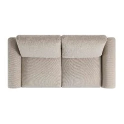 Hampstead Taupe Boucle Curved 2-Seater Sofa -Daals Shop XRSF 2161 TAUPE BOUCLE 2ST WB3