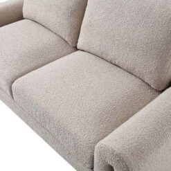 Hampstead Taupe Boucle Curved 2-Seater Sofa -Daals Shop XRSF 2161 TAUPE BOUCLE 2ST detail2