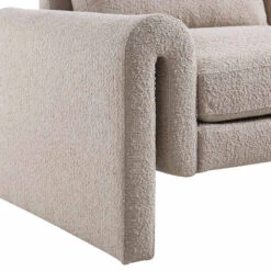 Hampstead Taupe Boucle Curved 2-Seater Sofa -Daals Shop XRSF 2161 TAUPE BOUCLE 2ST detail3