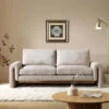 Hampstead Taupe Boucle Curved 3-Seater Sofa -Daals Shop XRSF 2161 TAUPE BOUCLE 3ST scene1