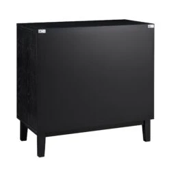 Bianca Chip Carved 3 Drawer Chest, Antique Bronze & Black -Daals Shop XXCOD 008 GOLD BLACK WB6