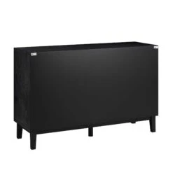 Bianca Chip Carved 6 Drawer Chest, Antique Bronze & Black -Daals Shop XXCOD 010 GOLD BLACK WB6