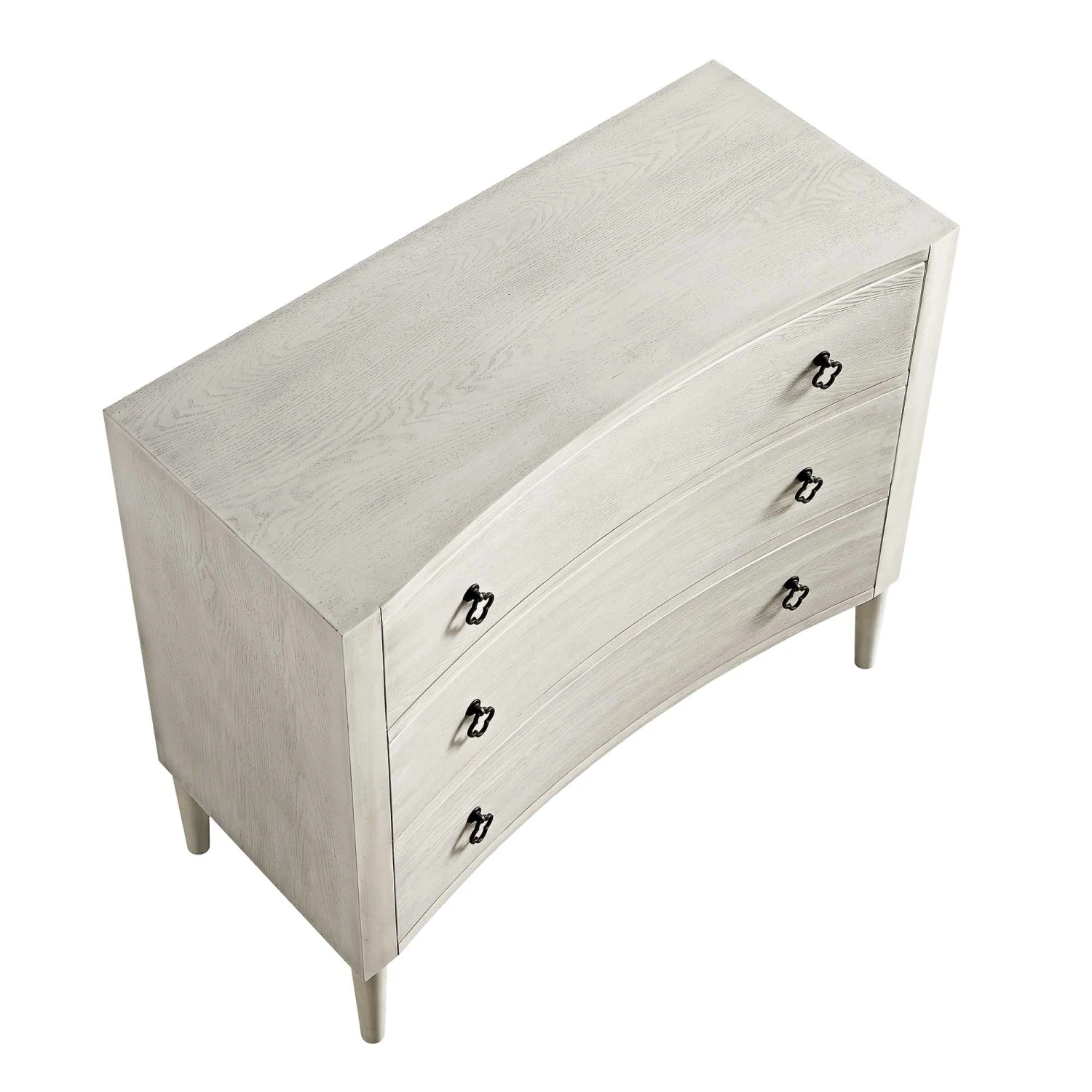 Thalia Concave Chest Of Drawers, Washed White 12 Thalia Concave Chest Of Drawers, Washed White - Image 10