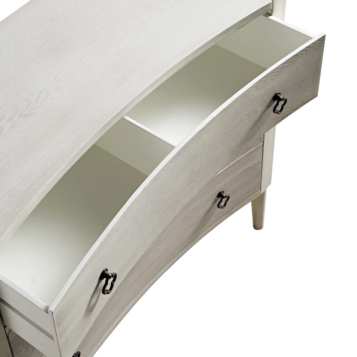 Thalia Concave Chest Of Drawers, Washed White 15 Thalia Concave Chest Of Drawers, Washed White - Image 13