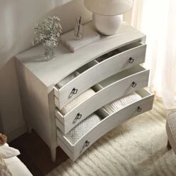 Thalia Concave Chest Of Drawers, Washed White 21 Thalia Concave Chest Of Drawers, Washed White -Daals Shop XXCOD 023 WHITEWASH scene2
