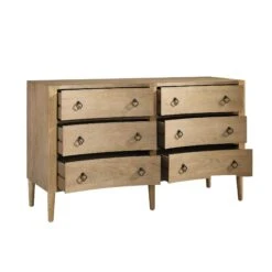 Thalia Concave Double Chest Of Drawers, Natural -Daals Shop XXCOD 024 NAT WB3