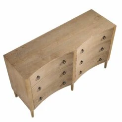 Thalia Concave Double Chest Of Drawers, Natural -Daals Shop XXCOD 024 NAT WB5