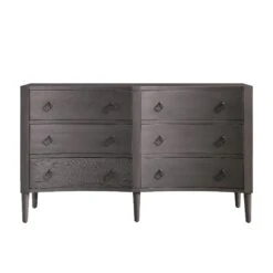 Thalia Concave Double Chest Of Drawers, Silver Oak -Daals Shop XXCOD 024 SILVEROAK WB1