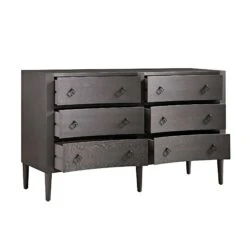 Thalia Concave Double Chest Of Drawers, Silver Oak -Daals Shop XXCOD 024 SILVEROAK WB3
