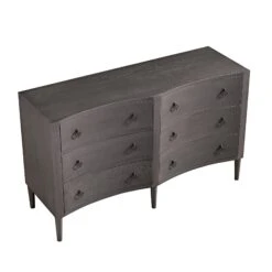 Thalia Concave Double Chest Of Drawers, Silver Oak -Daals Shop XXCOD 024 SILVEROAK WB4