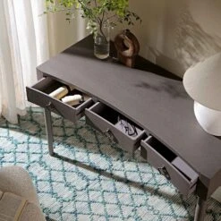 Thalia Concave Dressing Table, Silver Oak 18 Thalia Concave Dressing Table, Silver Oak -Daals Shop XXDSK 022 SILVEROAK scene2