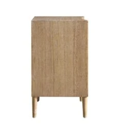 Thalia Concave 3 Drawer Bedside Table, Natural -Daals Shop XXNS 021 NAT WB5