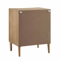 Thalia Concave 3 Drawer Bedside Table, Natural -Daals Shop XXNS 021 NAT WB6