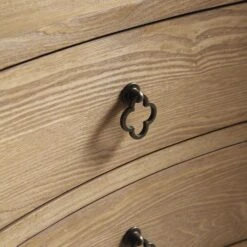 Thalia Concave 3 Drawer Bedside Table, Natural -Daals Shop XXNS 021 NAT detail2