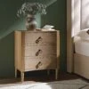 Thalia Concave 3 Drawer Bedside Table, Natural -Daals Shop XXNS 021 NAT main