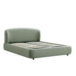 Constance Winged Headboard Ottoman Storage Bed, Olive Linen 22 Constance Winged Headboard Ottoman Storage Bed, Olive Linen -Daals Shop ZD 2182 OLIVE LIN WB1