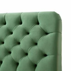 Leamington Deep-Buttoned Upholstered Bed, Meadow Green Velvet -Daals Shop ZX 1063 CUCU VEL detail2