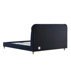 Leamington Deep-Buttoned Upholstered Bed, Midnight Blue Velvet 25 Leamington Deep-Buttoned Upholstered Bed, Midnight Blue Velvet -Daals Shop ZX 1063 NAVY VEL WB5