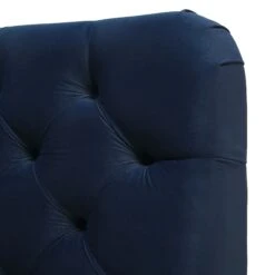 Leamington Deep-Buttoned Upholstered Bed, Midnight Blue Velvet 27 Leamington Deep-Buttoned Upholstered Bed, Midnight Blue Velvet -Daals Shop ZX 1063 NAVY VEL detail2