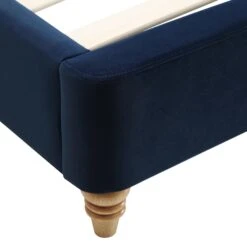 Leamington Deep-Buttoned Upholstered Bed, Midnight Blue Velvet 29 Leamington Deep-Buttoned Upholstered Bed, Midnight Blue Velvet -Daals Shop ZX 1063 NAVY VEL detail3