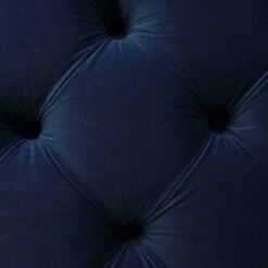Leamington Deep-Buttoned Upholstered Bed, Midnight Blue Velvet 28 Leamington Deep-Buttoned Upholstered Bed, Midnight Blue Velvet -Daals Shop ZX 1063 NAVY VEL detail4