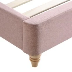 Leamington Deep-Buttoned Upholstered Bed, Rosewater Pink Fabric -Daals Shop ZX 1063 PALEPINK FAB detail3