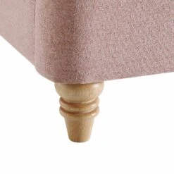 Leamington Deep-Buttoned Upholstered Bed, Rosewater Pink Fabric -Daals Shop ZX 1063 PALEPINK FAB detail4
