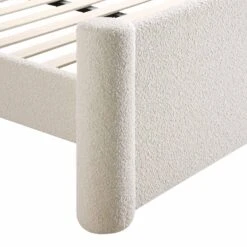 Galerie Beige Boucle Pillar Upholstered Bed -Daals Shop ZX 2180 BEIGE BOUCLE D detail3