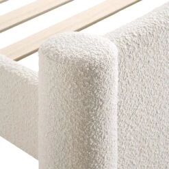 Galerie Beige Boucle Pillar Upholstered Bed -Daals Shop ZX 2180 BEIGE BOUCLE D detail4